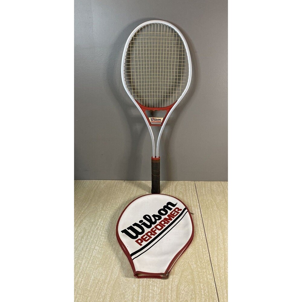 Vintage Wilson Performer L4 4 1/2" Grip Racquet Racket with Case Cover
